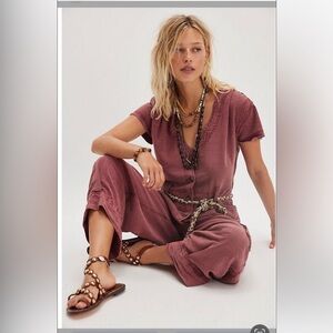 NWOT Free People Hit The Coast Coveralls